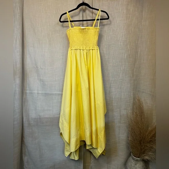 A.L.C. Adriana Smocked Handkerchief Dress in Size 4